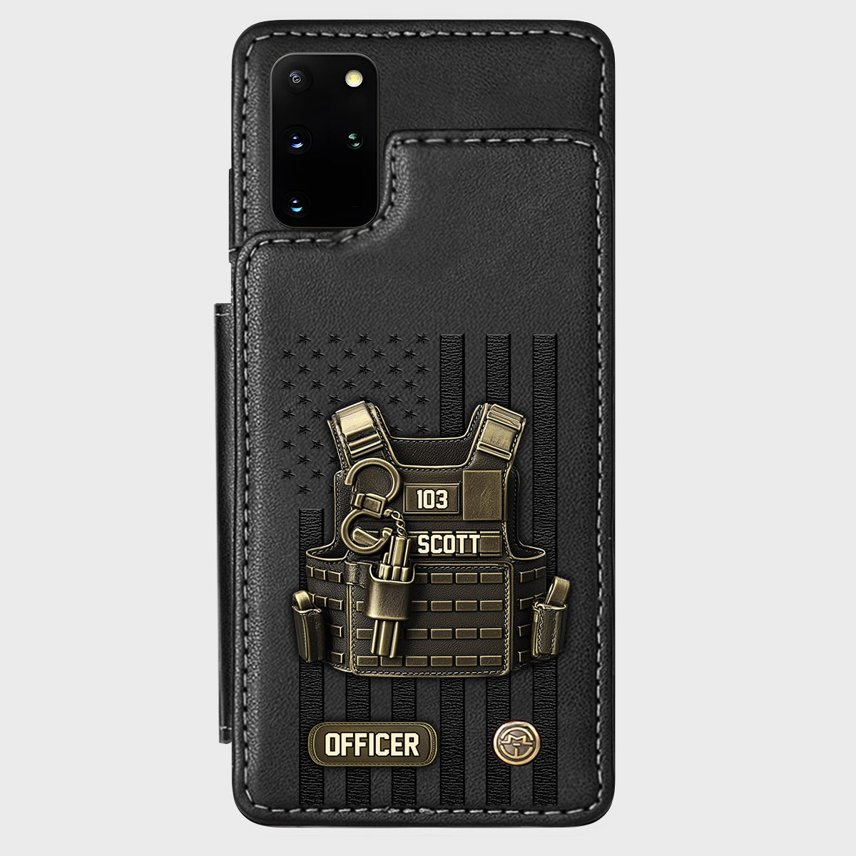 Proud Police - Personalized Police Officer Wallet Phone Case