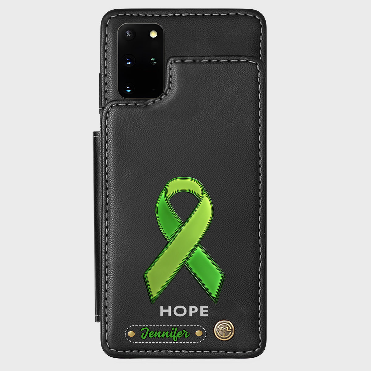 Hoffnung – Personalisierte Handyhülle mit Brieftaschenfunktion zur Sensibilisierung für psychische Gesundheit