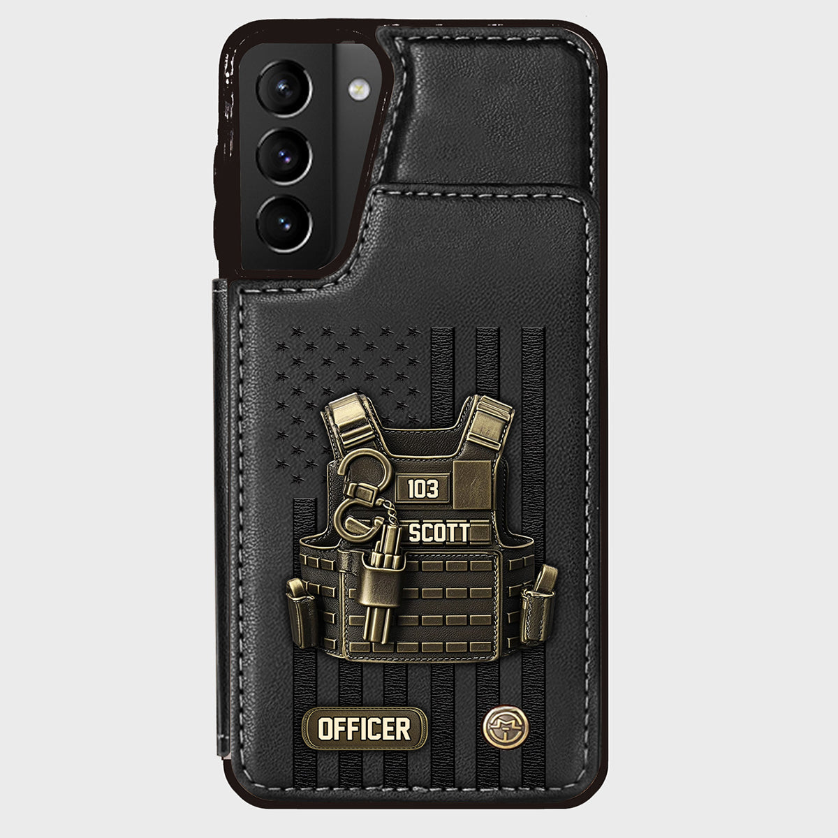 Proud Police - Personalized Police Officer Wallet Phone Case