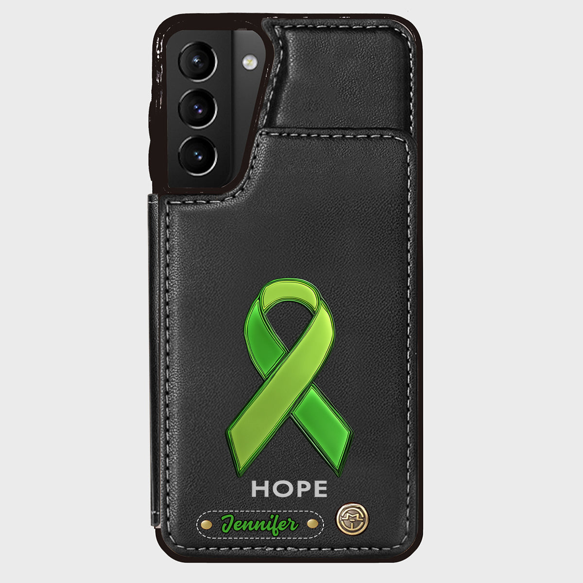 Hoffnung – Personalisierte Handyhülle mit Brieftaschenfunktion zur Sensibilisierung für psychische Gesundheit