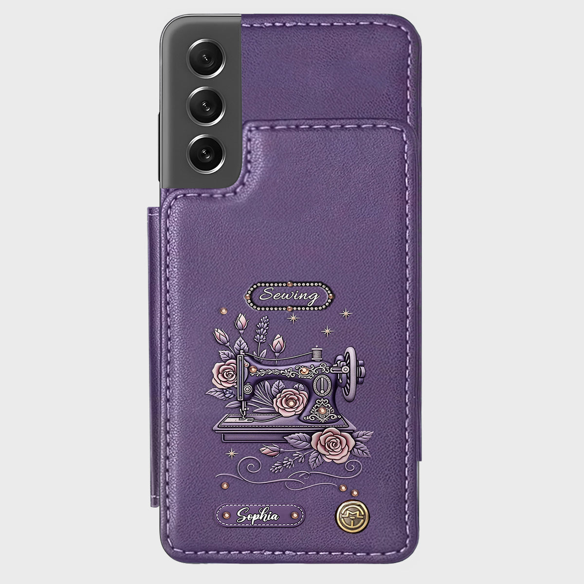 Love Sewing - Personalized Sewing Wallet Phone Case