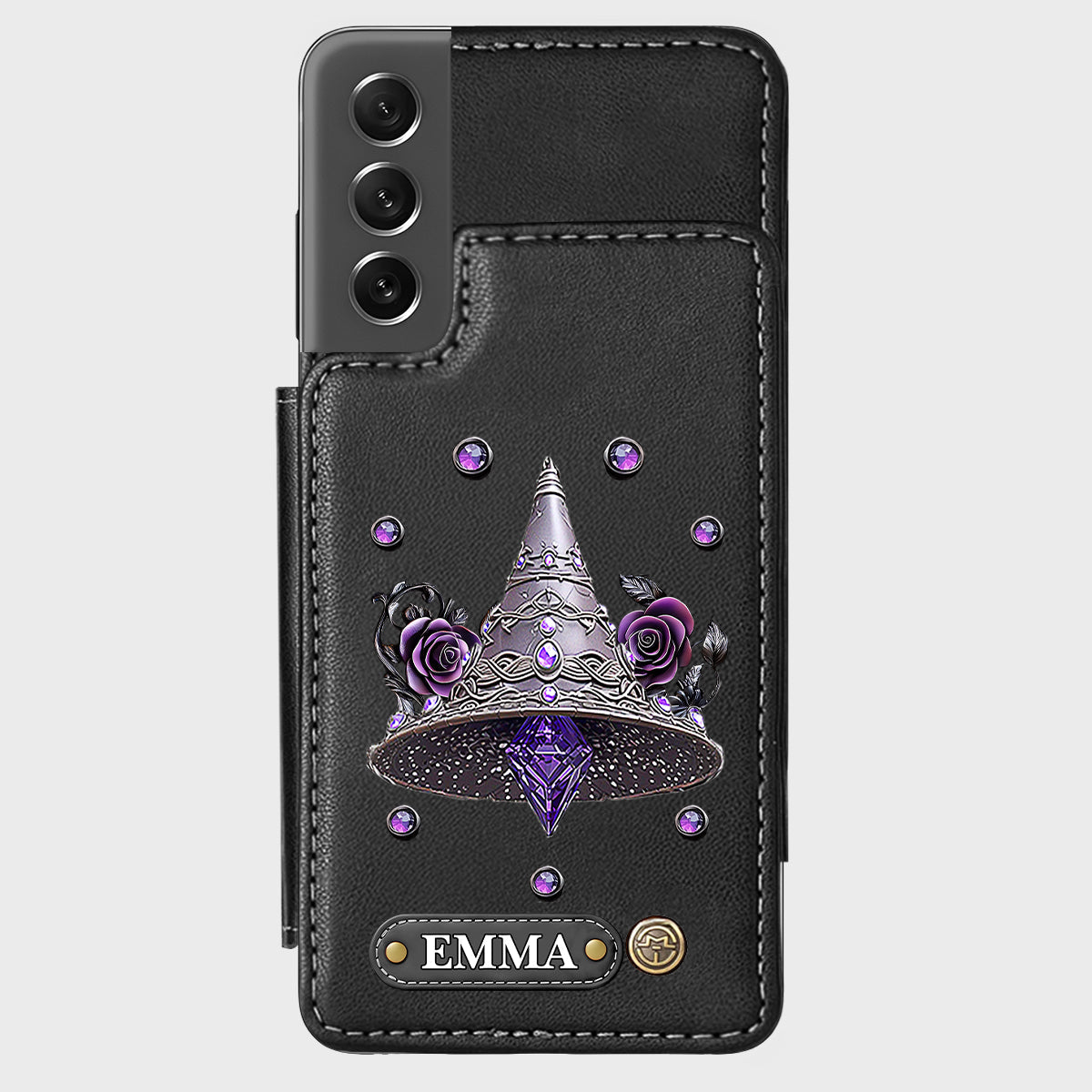 Beautiful Witch Hat - Personalized Witch Wallet Phone Case