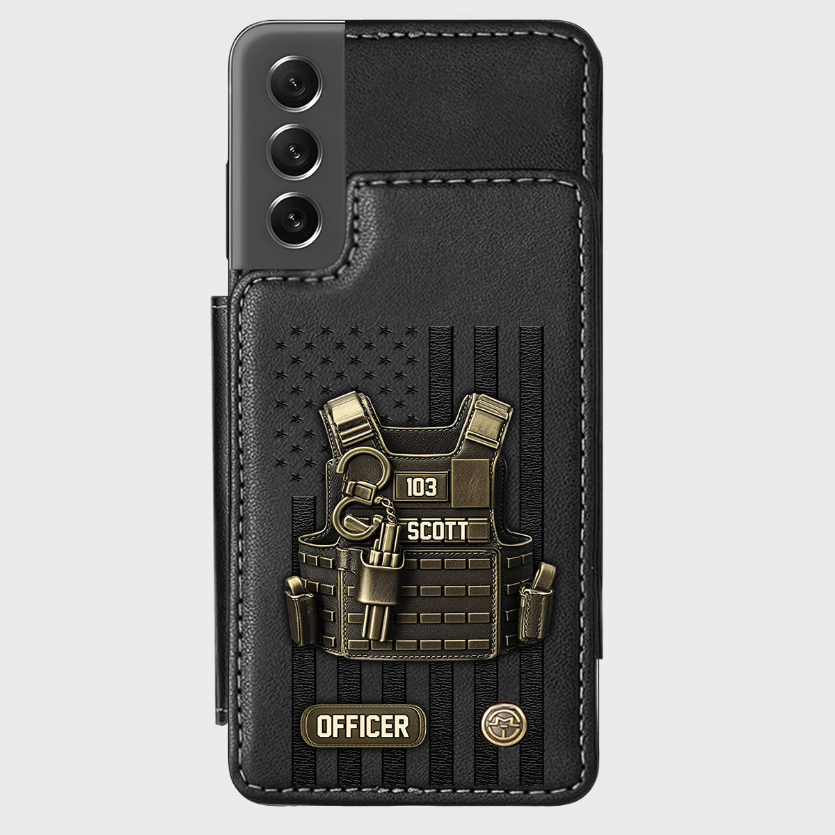 Proud Police - Personalized Police Officer Wallet Phone Case