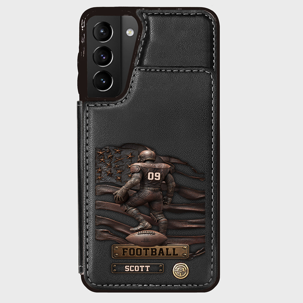 Game Day - Personalized Football Wallet Phone Case