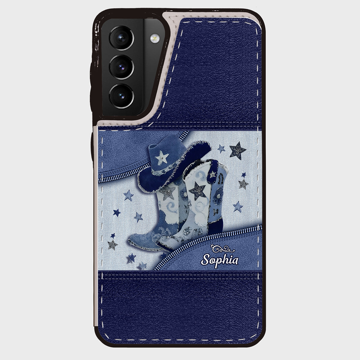 Cowgirl Boots - Personalized Cowgirl Foldable Wallet Phone Case