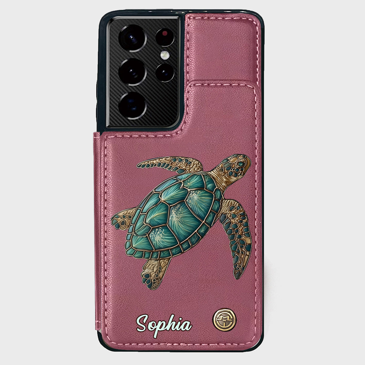 Love Turtles - Personalized Turtle Wallet Phone Case