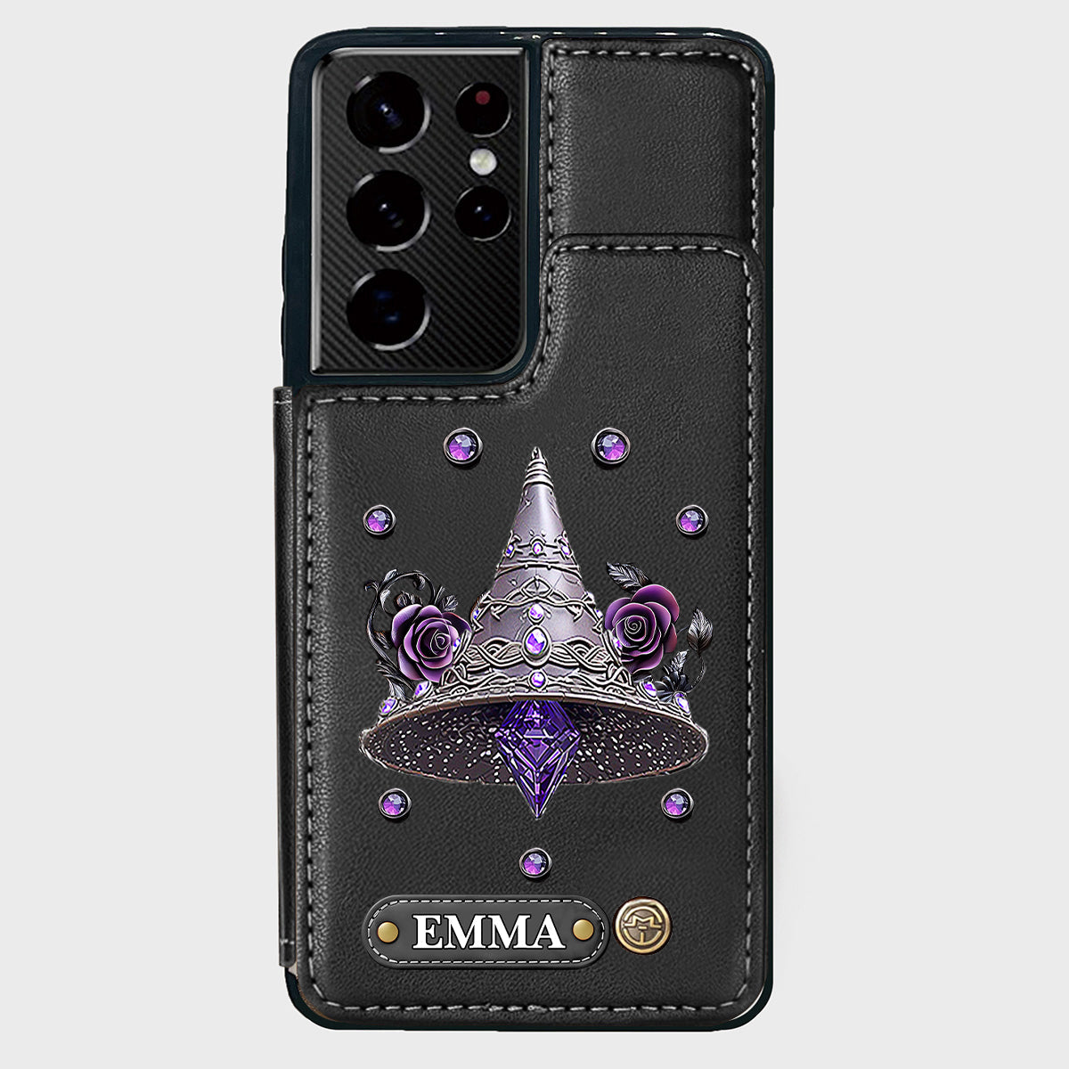 Beautiful Witch Hat - Personalized Witch Wallet Phone Case