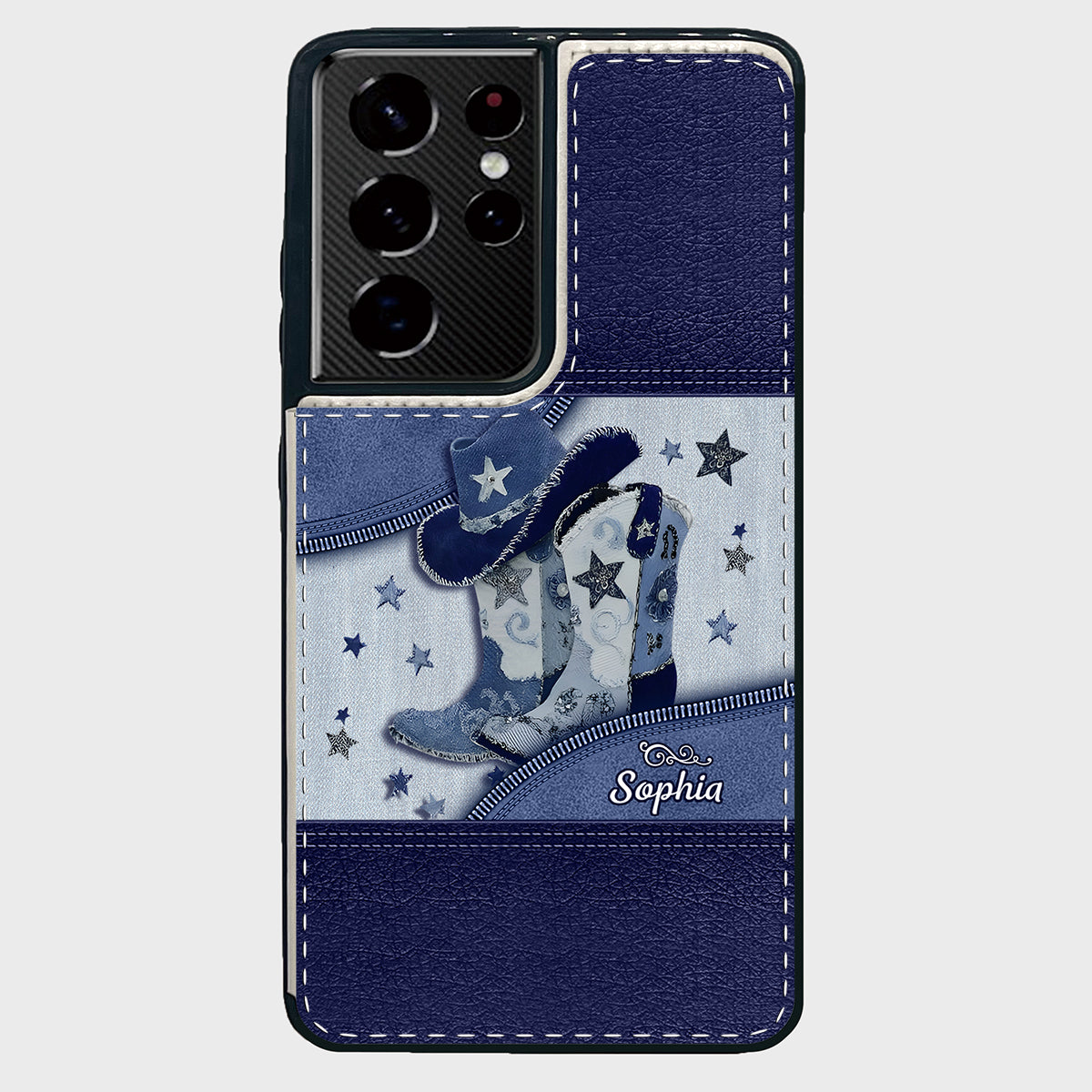 Cowgirl Boots - Personalized Cowgirl Foldable Wallet Phone Case