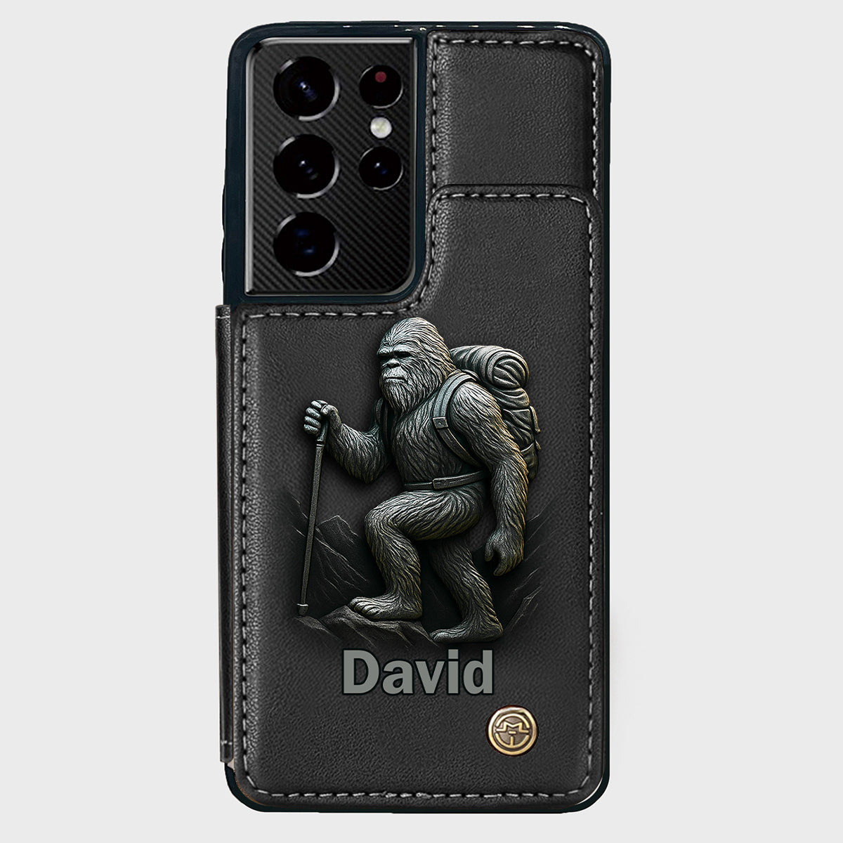 Sasquatch - Personalisierte Handyhülle mit Wanderbrieftasche