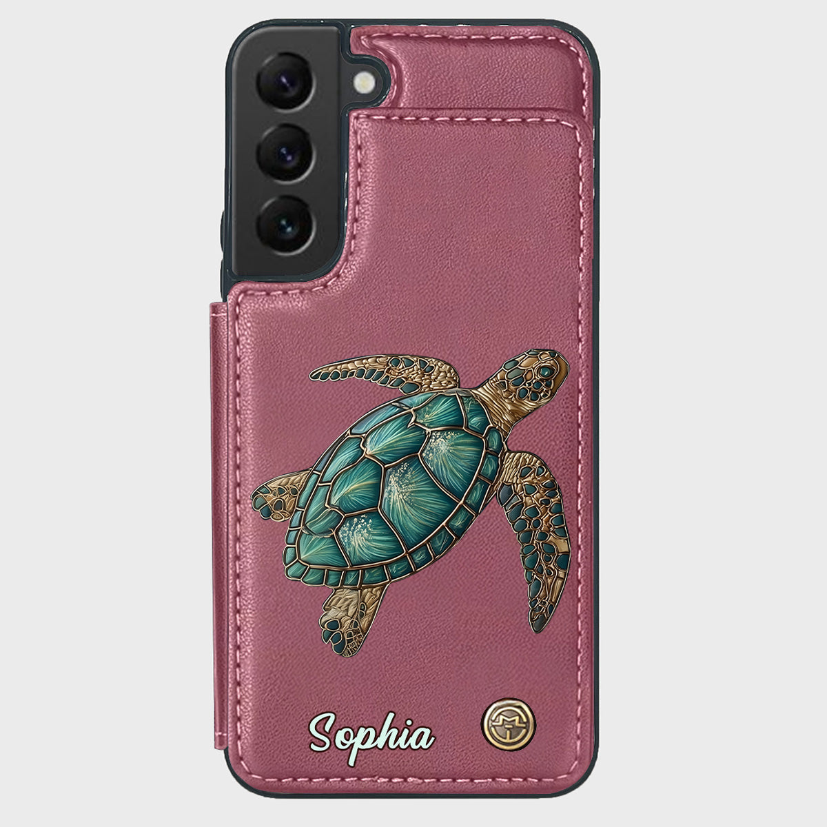 Love Turtles - Personalized Turtle Wallet Phone Case