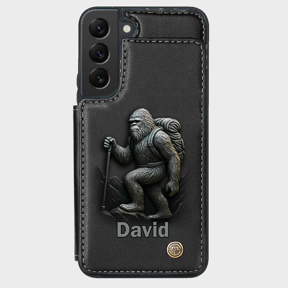 Sasquatch - Personalisierte Handyhülle mit Wanderbrieftasche