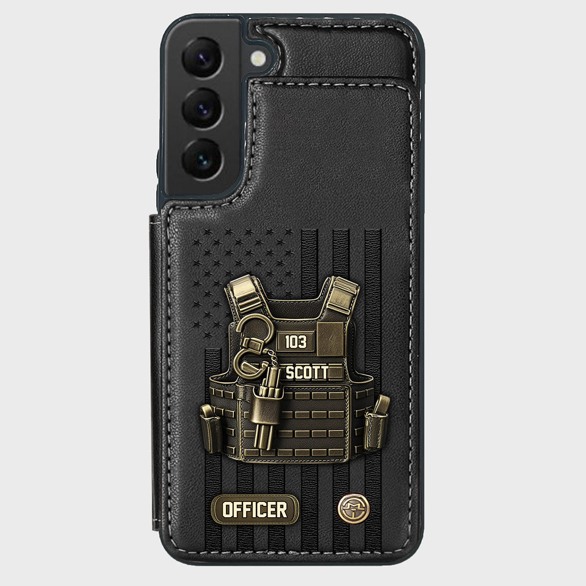 Proud Police - Personalized Police Officer Wallet Phone Case