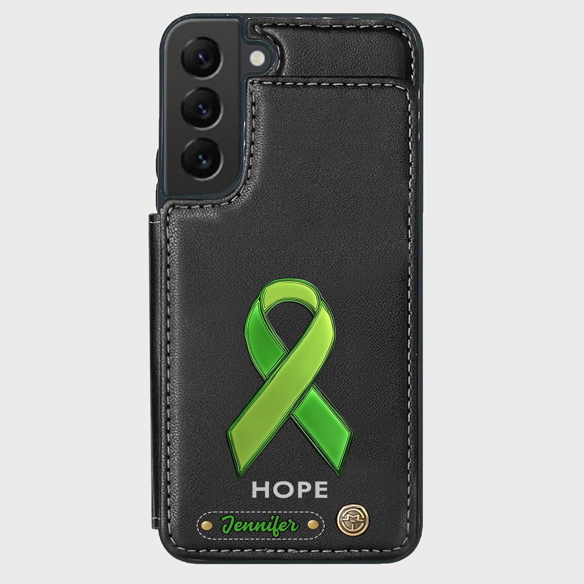 Hoffnung – Personalisierte Handyhülle mit Brieftaschenfunktion zur Sensibilisierung für psychische Gesundheit