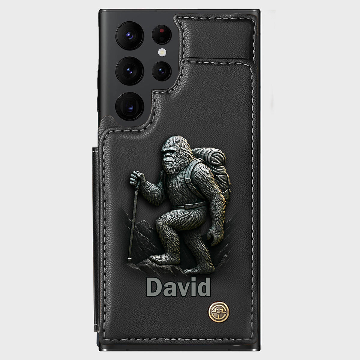 Sasquatch - Personalisierte Handyhülle mit Wanderbrieftasche