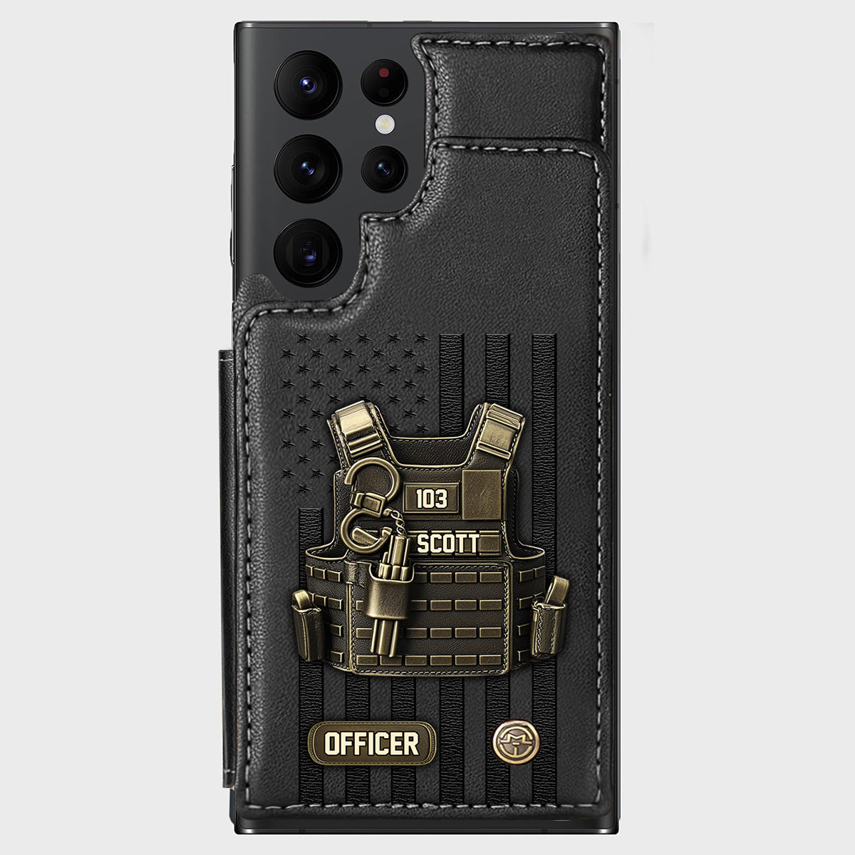 Proud Police - Personalized Police Officer Wallet Phone Case