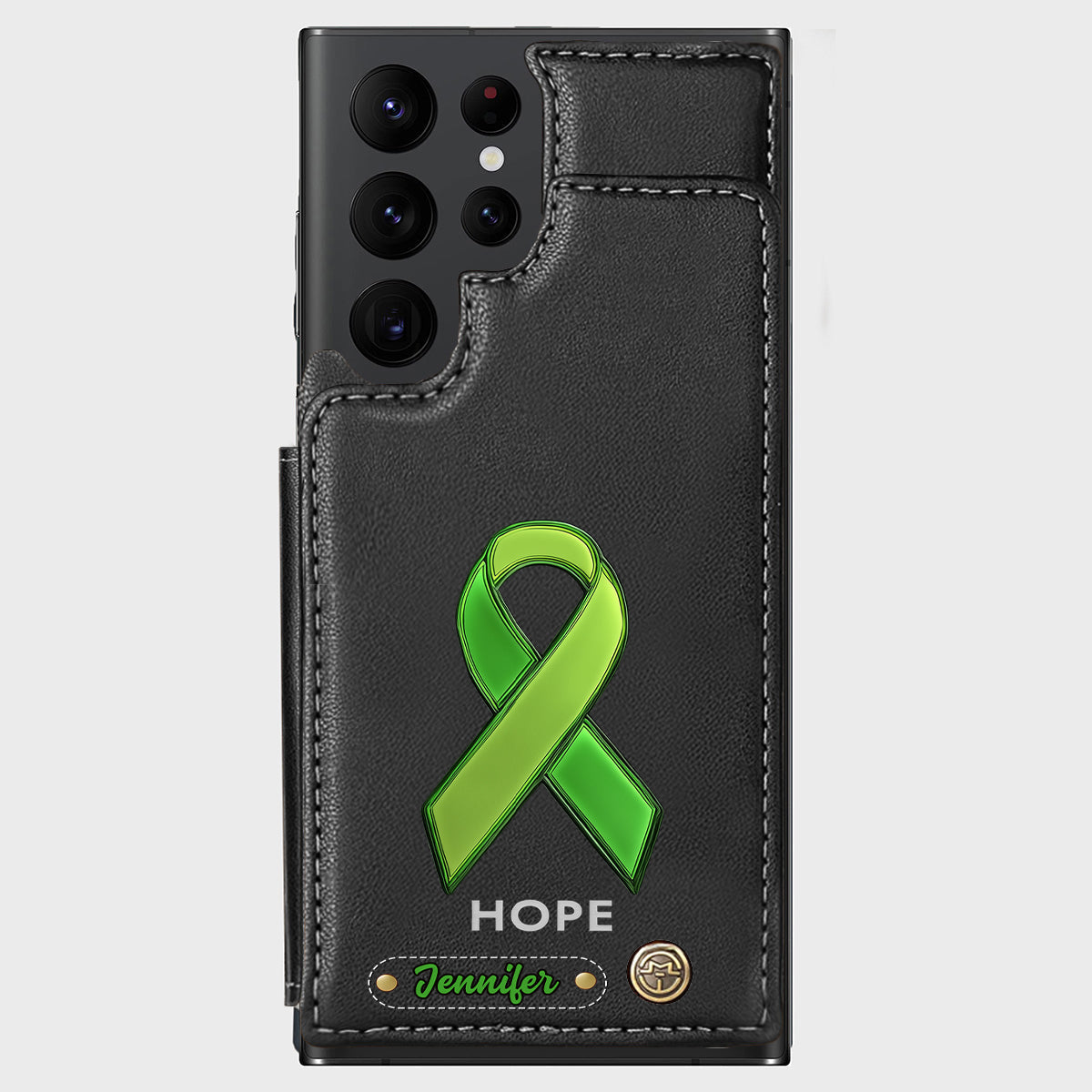 Hoffnung – Personalisierte Handyhülle mit Brieftaschenfunktion zur Sensibilisierung für psychische Gesundheit