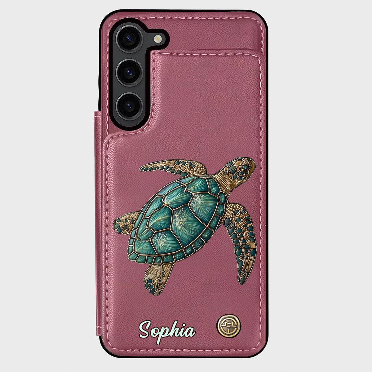 Love Turtles - Personalized Turtle Wallet Phone Case