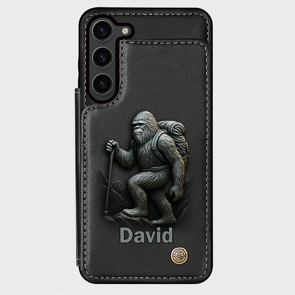 Sasquatch - Personalisierte Handyhülle mit Wanderbrieftasche