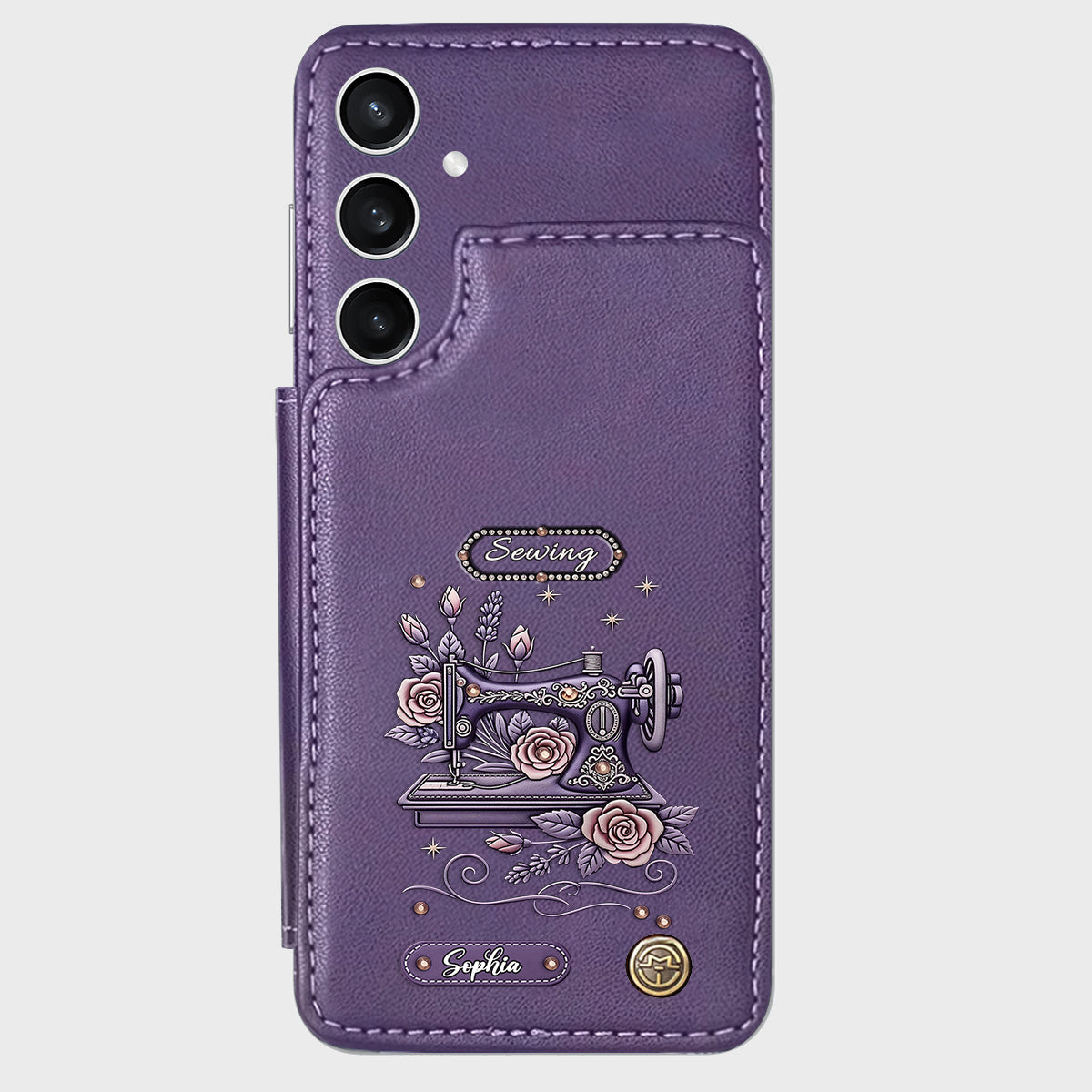 Love Sewing - Personalized Sewing Wallet Phone Case