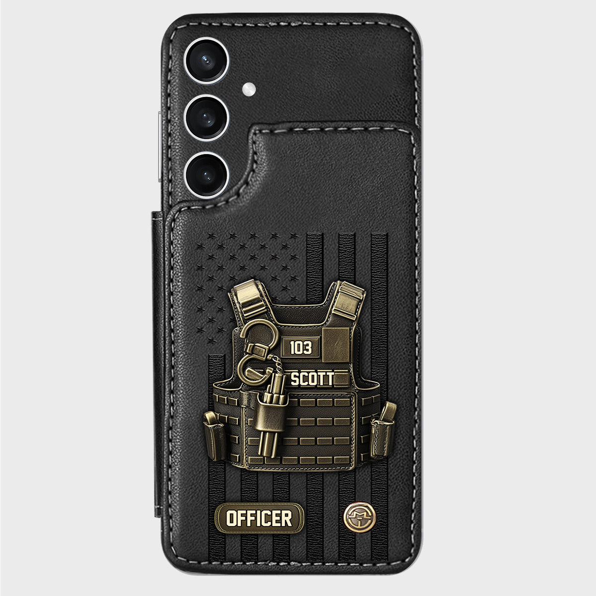 Proud Police - Personalized Police Officer Wallet Phone Case