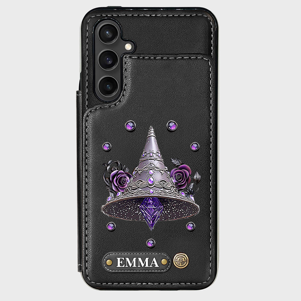 Beautiful Witch Hat - Personalized Witch Wallet Phone Case