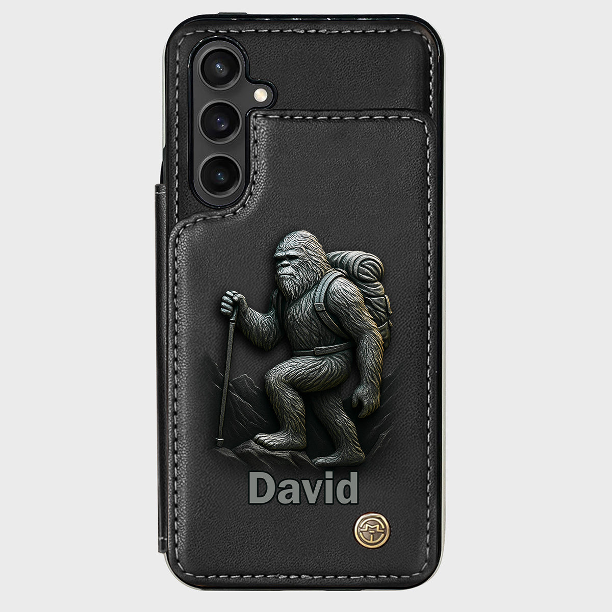 Sasquatch - Personalisierte Handyhülle mit Wanderbrieftasche