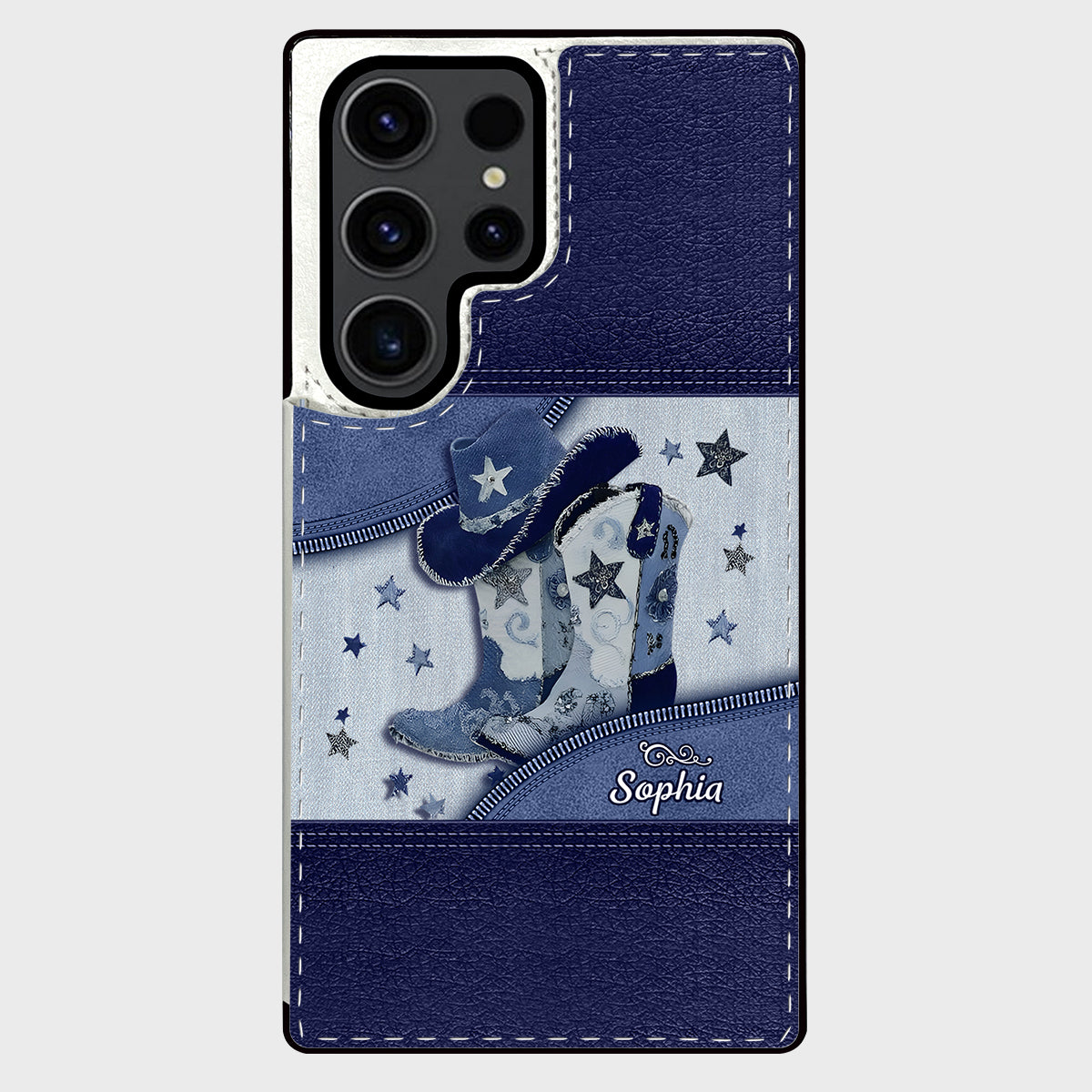 Cowgirl Boots - Personalized Cowgirl Foldable Wallet Phone Case