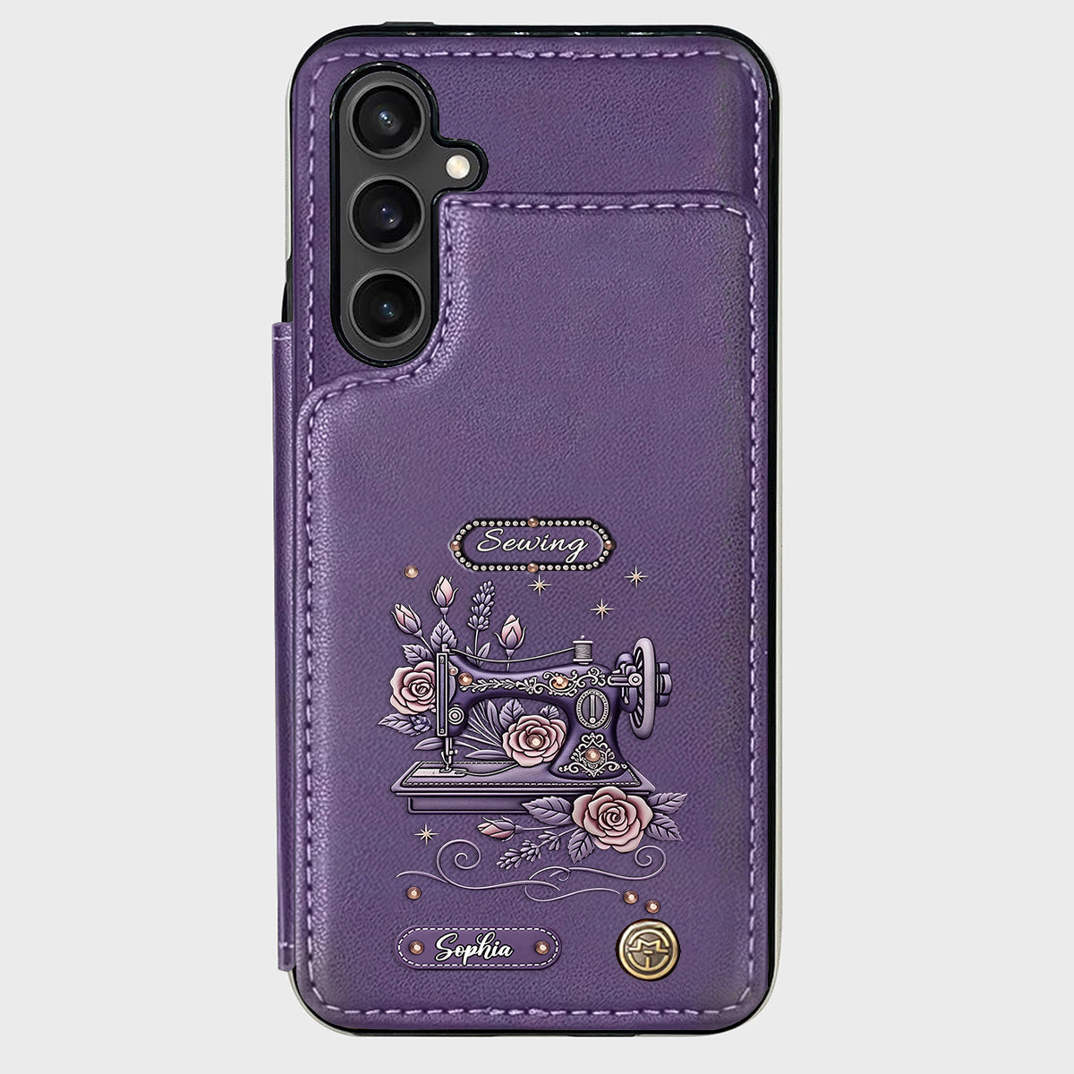 Love Sewing - Personalized Sewing Wallet Phone Case