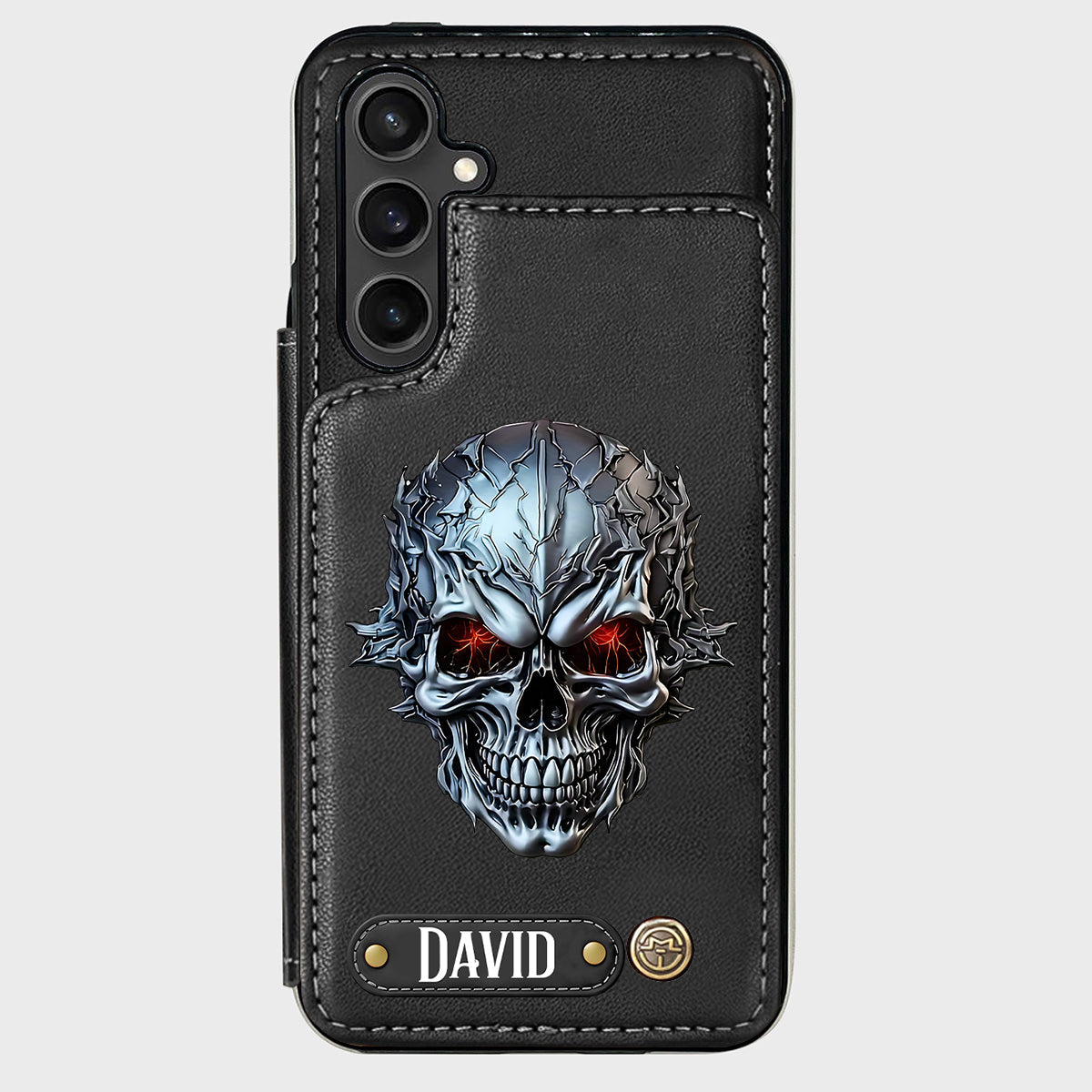 Cool Skull - Personalized Skull Wallet Phone Case