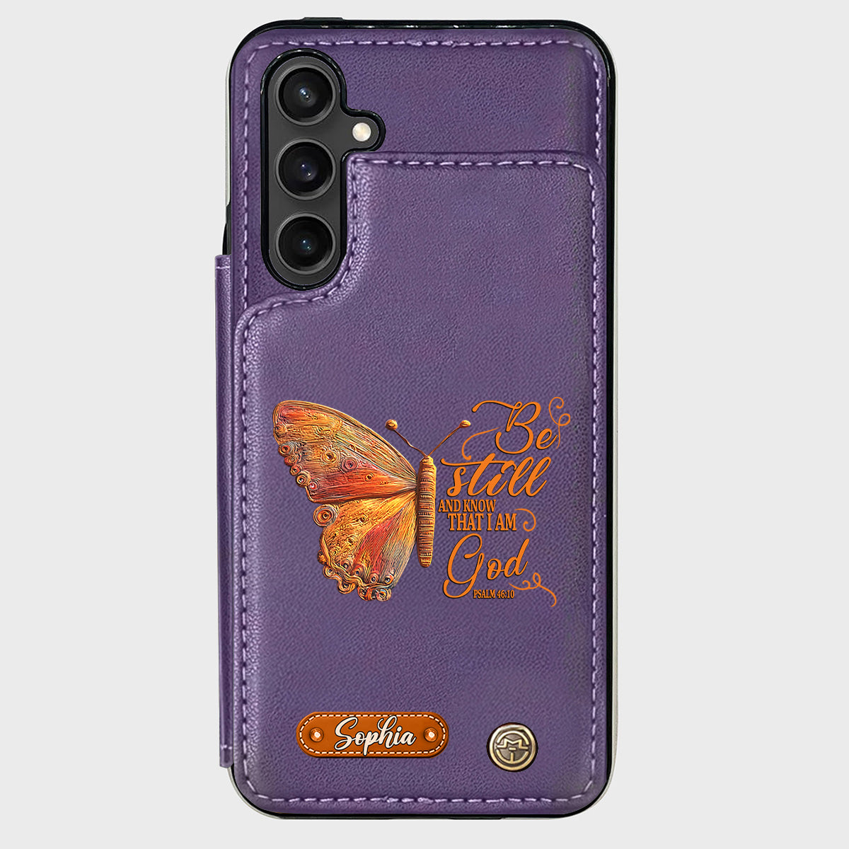 Be Still And Know That I Am God - Personalized Christian Wallet Phone Case