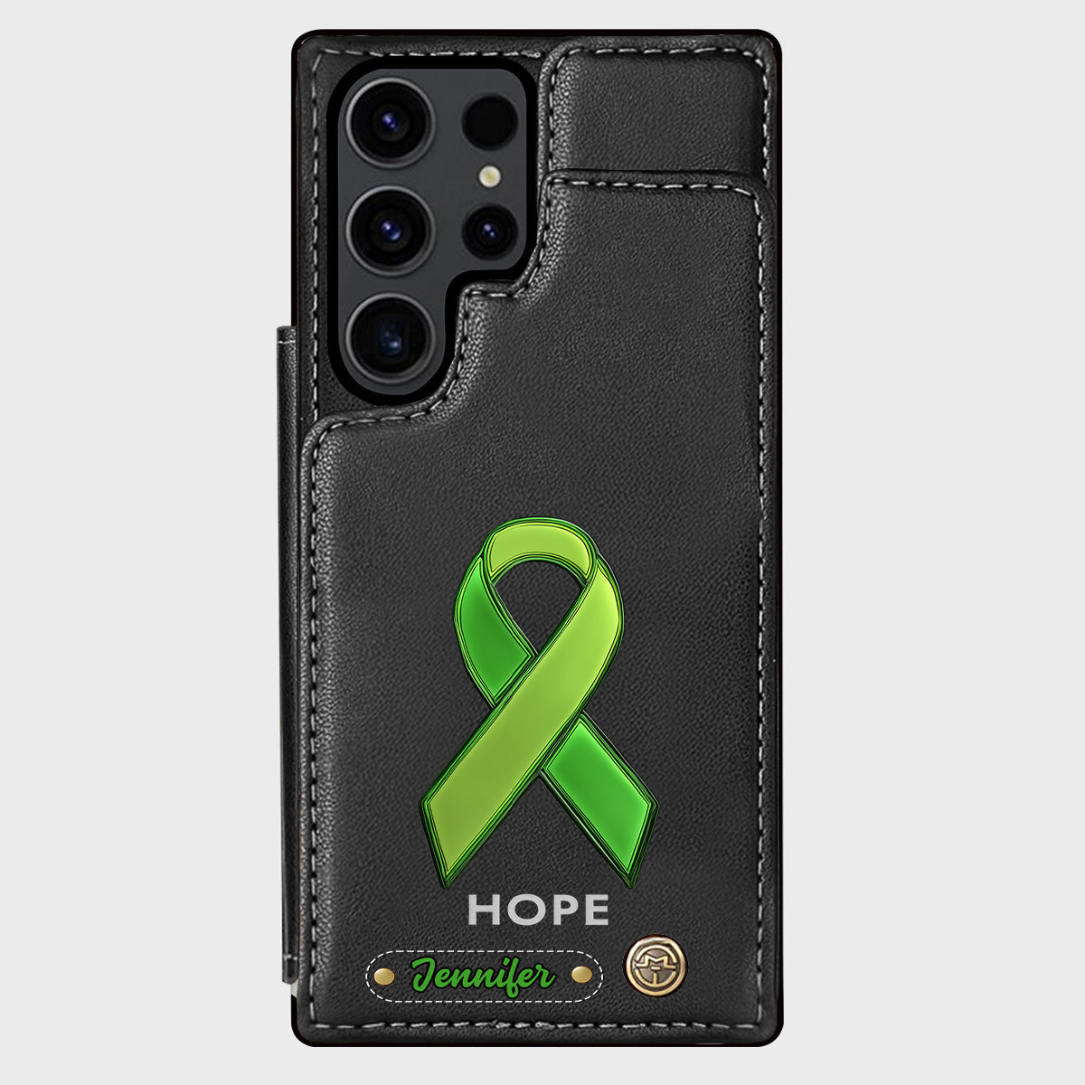 Hoffnung – Personalisierte Handyhülle mit Brieftaschenfunktion zur Sensibilisierung für psychische Gesundheit