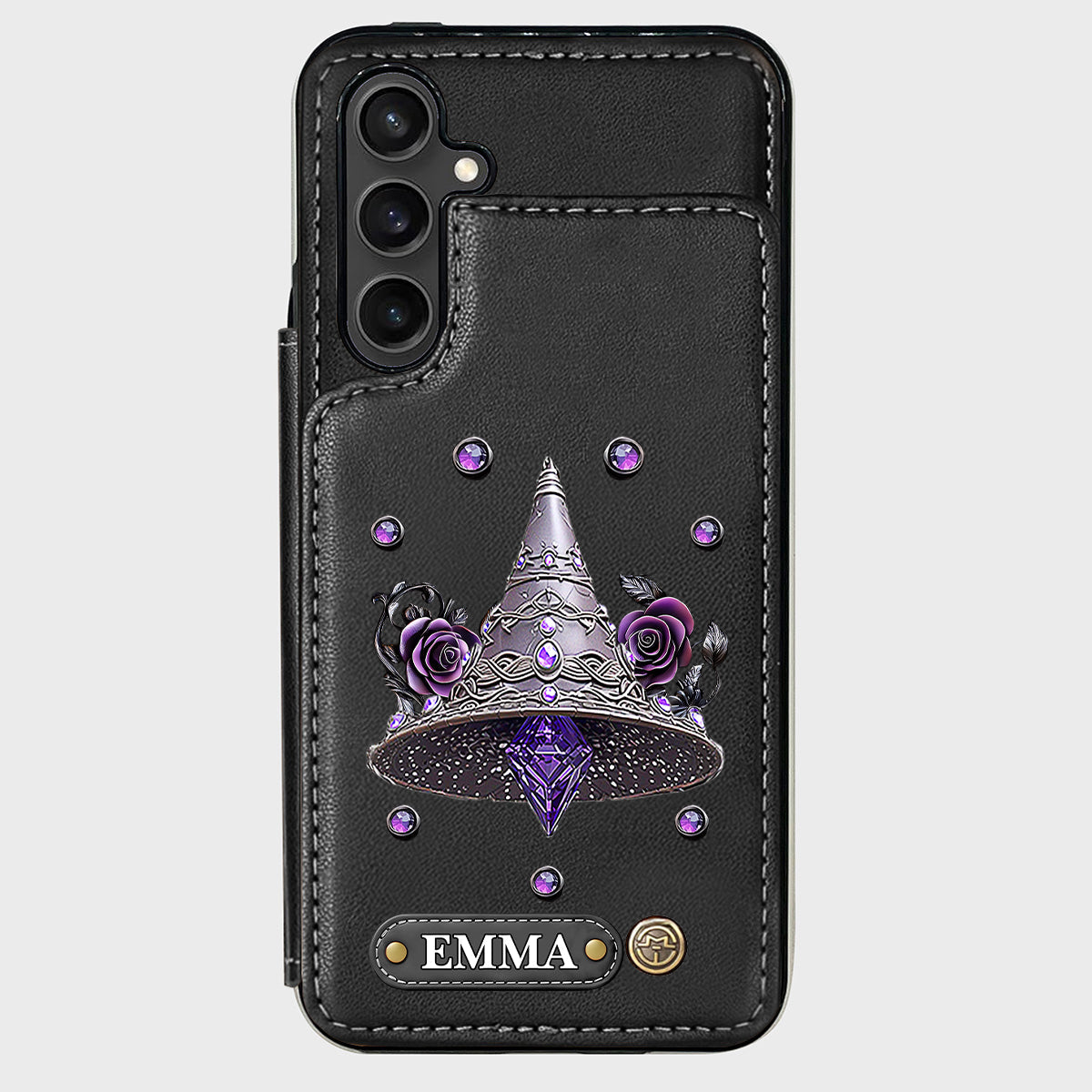 Beautiful Witch Hat - Personalized Witch Wallet Phone Case