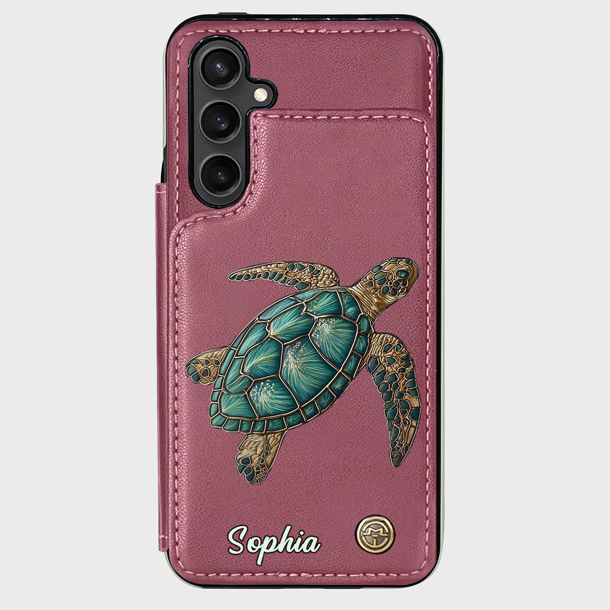 Love Turtles - Personalized Turtle Wallet Phone Case