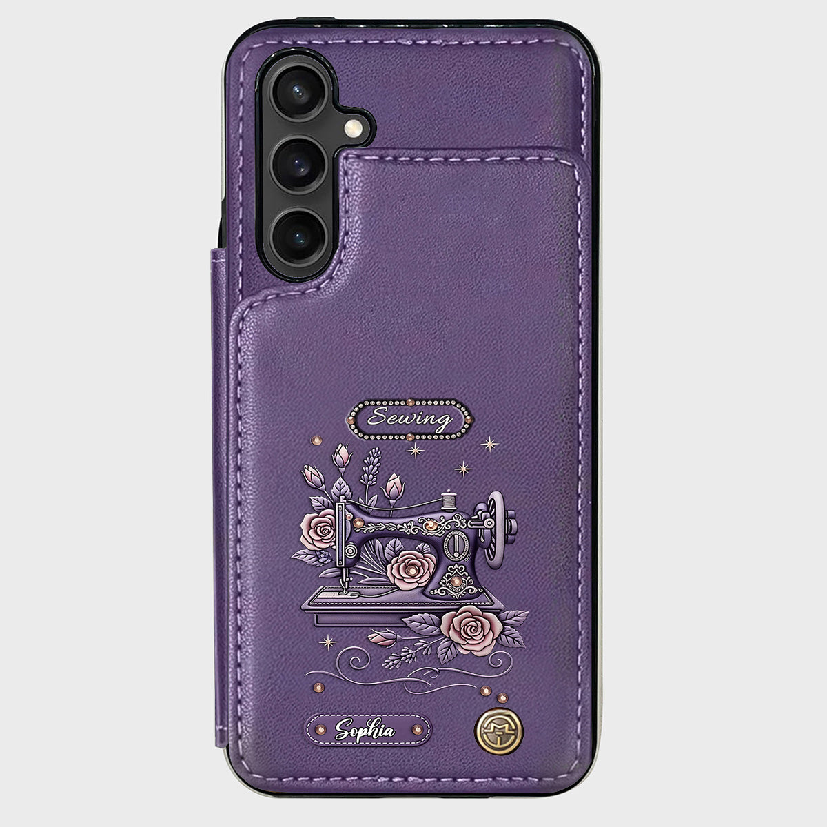 Love Sewing - Personalized Sewing Wallet Phone Case