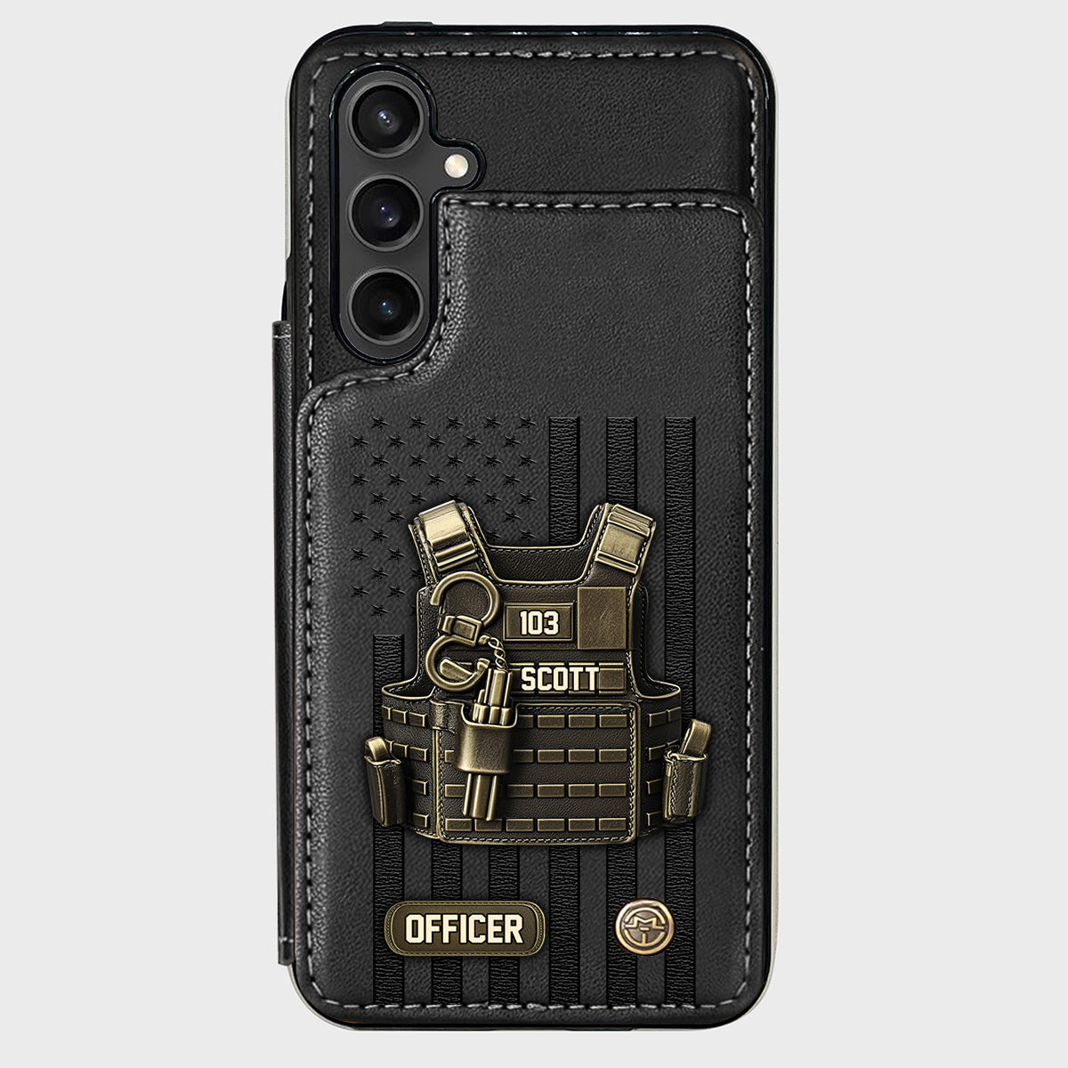 Proud Police - Personalized Police Officer Wallet Phone Case