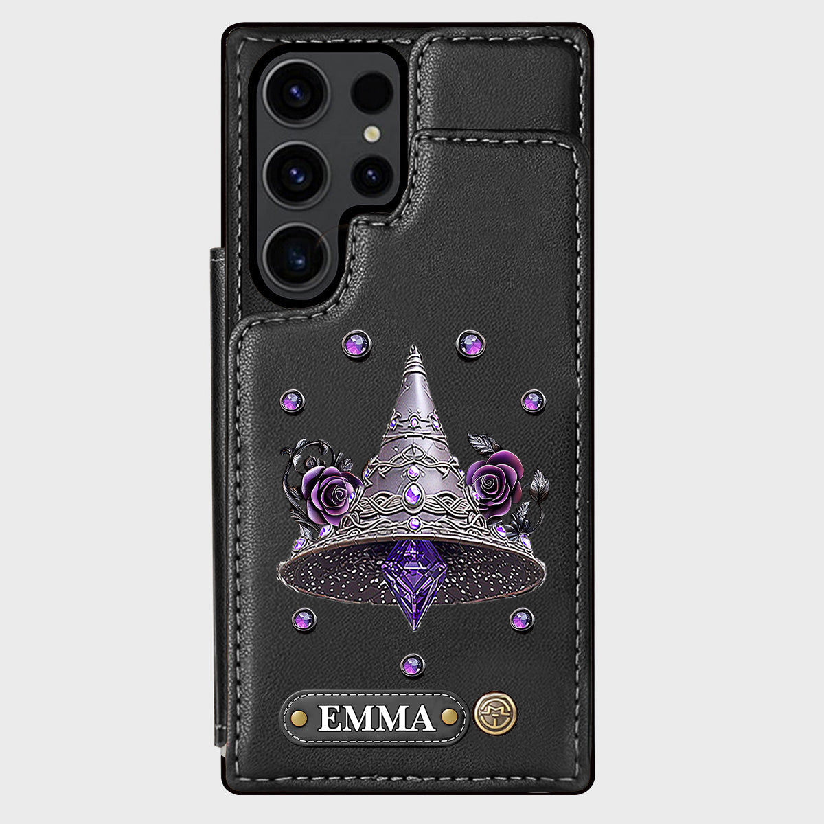 Beautiful Witch Hat - Personalized Witch Wallet Phone Case