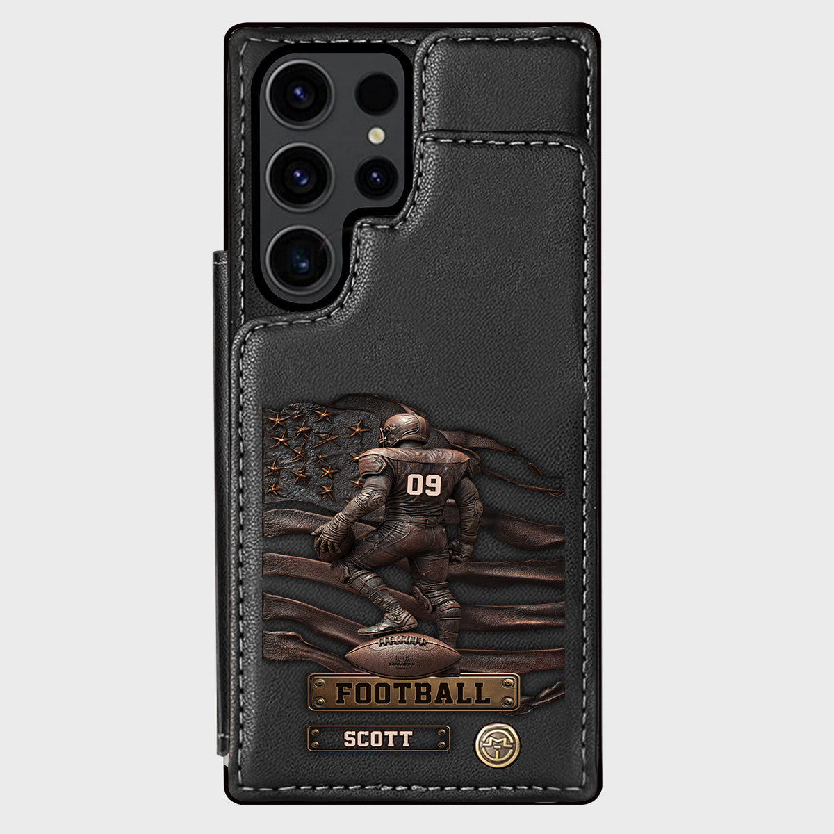 Game Day - Personalized Football Wallet Phone Case