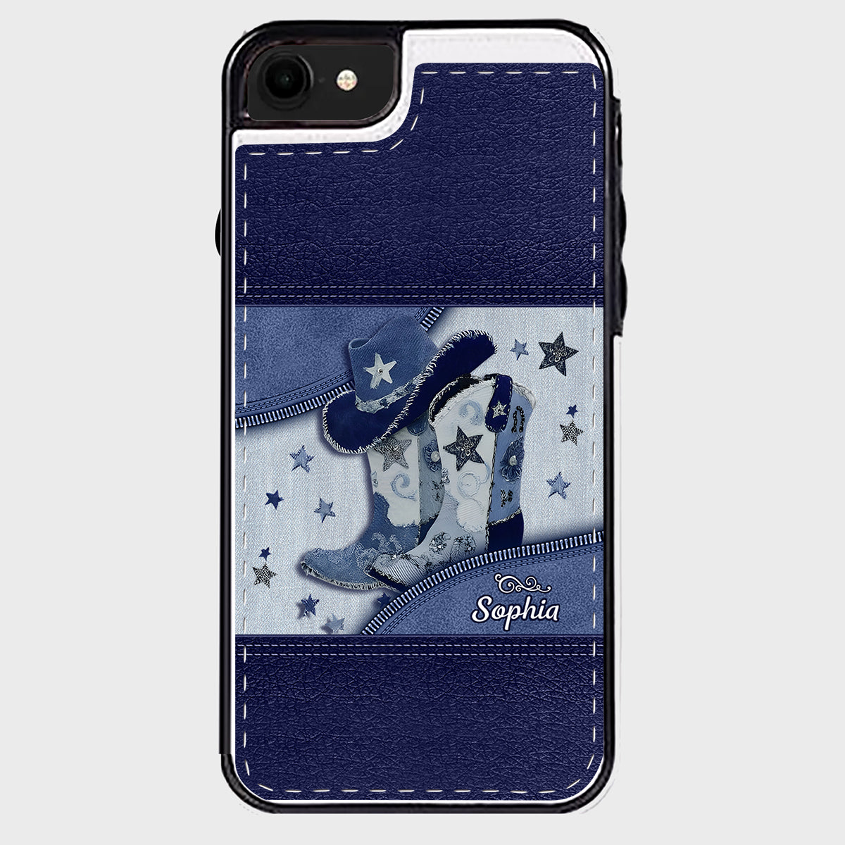Cowgirl Boots - Personalized Cowgirl Foldable Wallet Phone Case