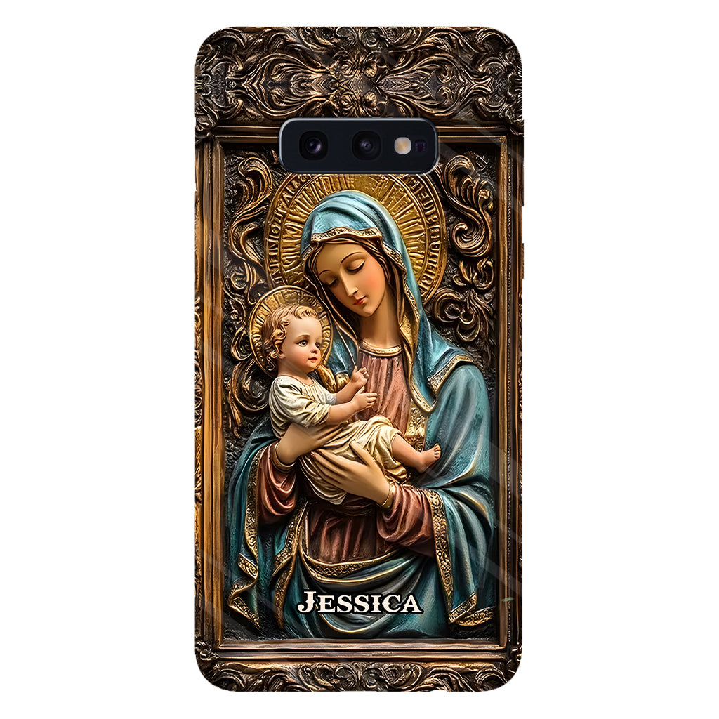 Personalisierte Handyhülle mit christlichem Vollbild für Gläubige