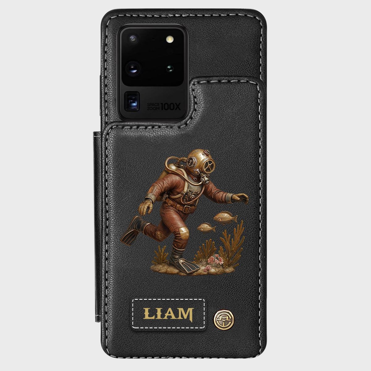 Scuba Diving Lovers Gift - Personalized Scuba Diving Wallet Phone Case