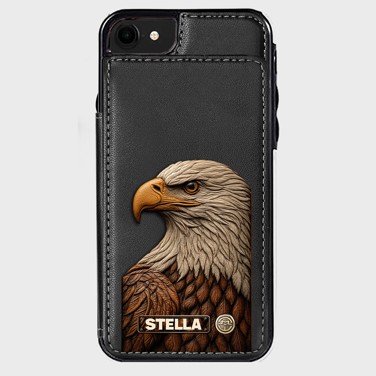 Majestic Eagle - Personalized Bald Eagle Wallet Phone Case