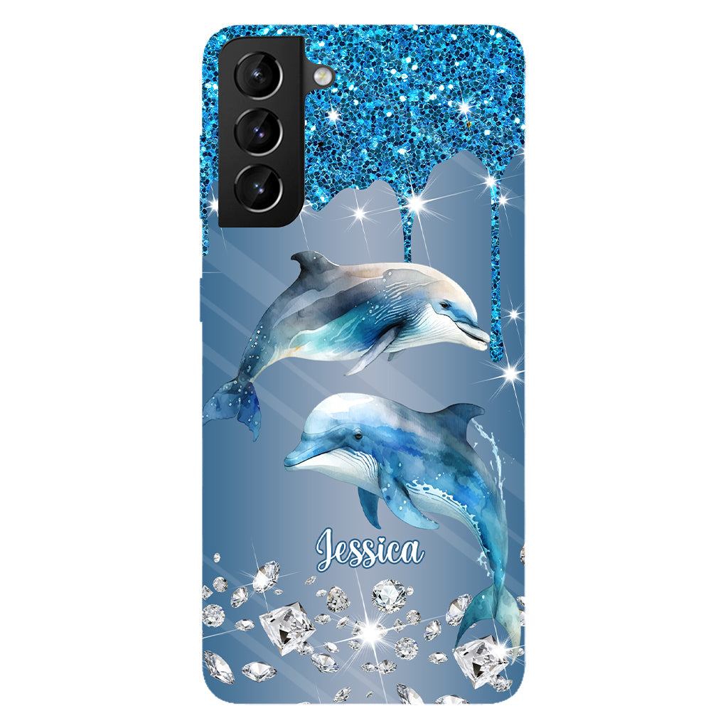 Beautiful Dolphins - Personalized Dolphin Full Print Phone Case