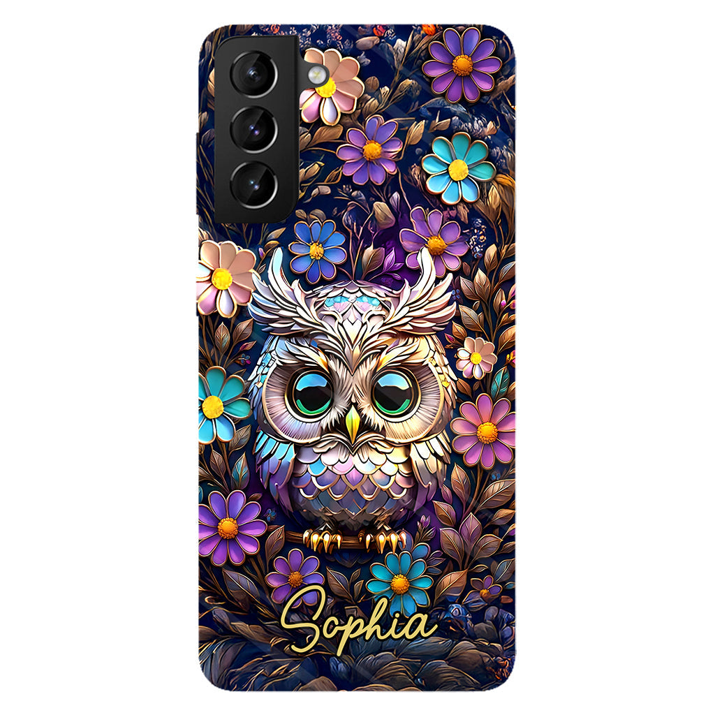 Cute Owl - Personalized Owl Full Print Phone Case