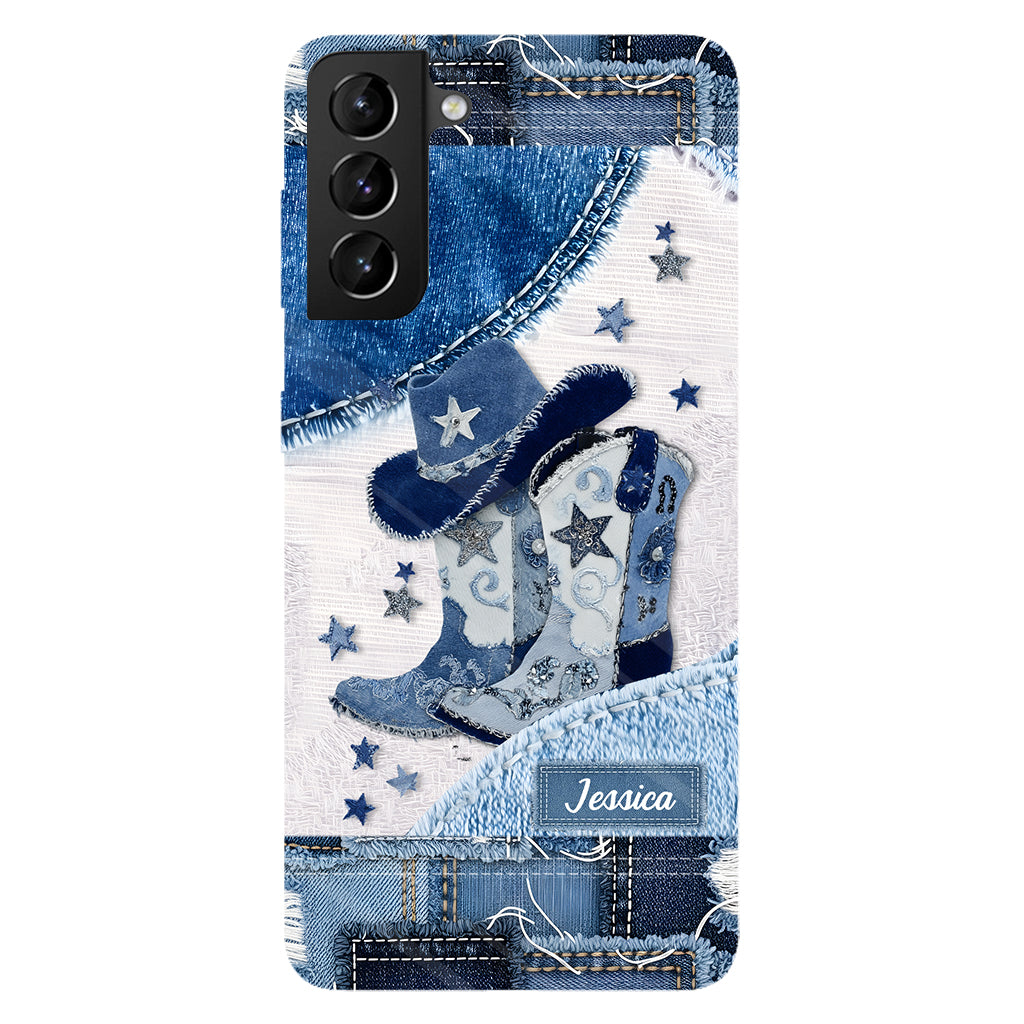 Cowgirl Boots - Personalized Cowgirl Full Print Phone Case