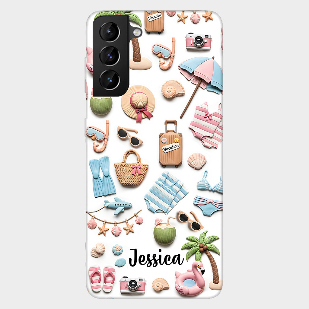 Strandliebhaberin – Personalisierte Handyhülle mit Meeresmotiv