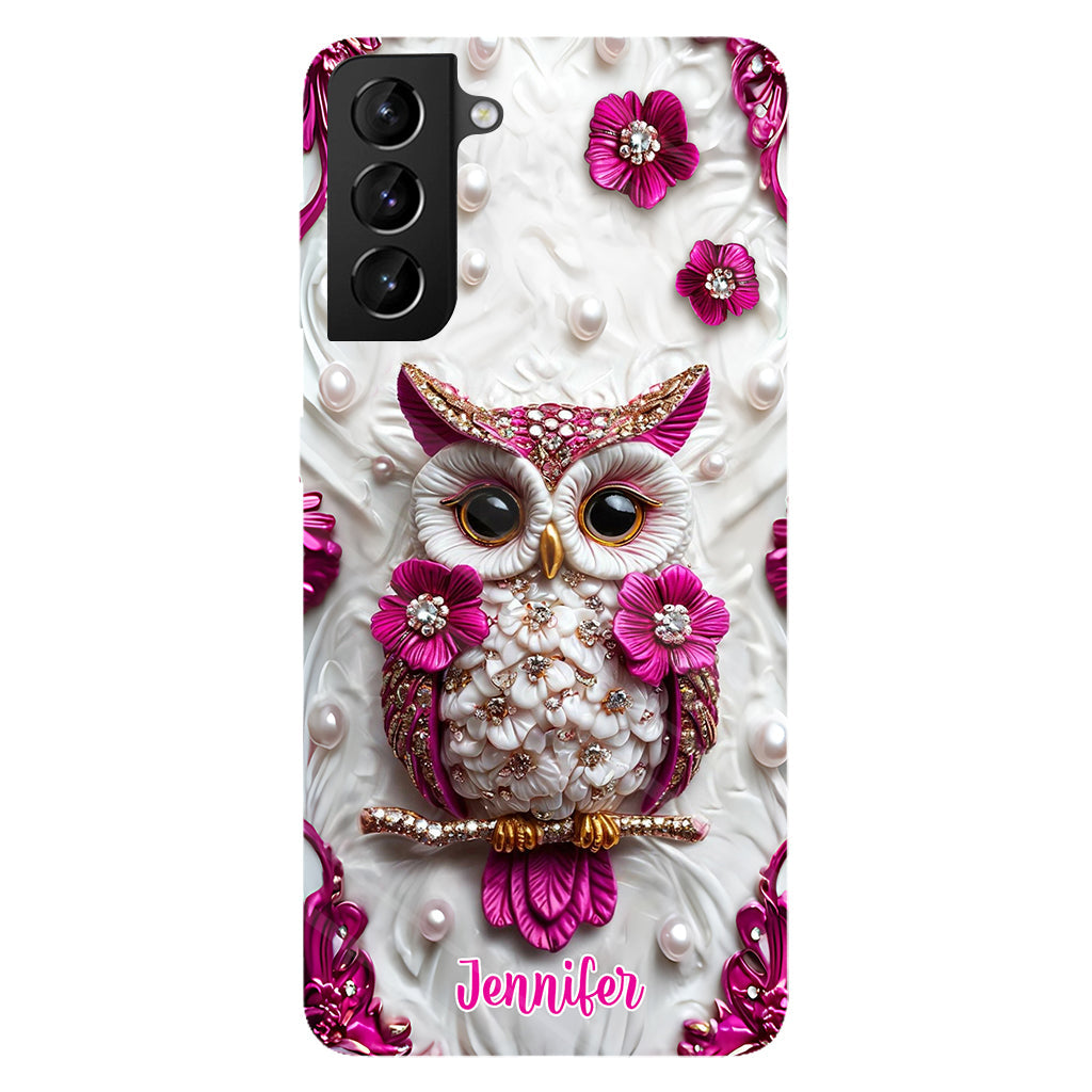 Beautiful Owl - Personalized Owl Full Print Phone Case