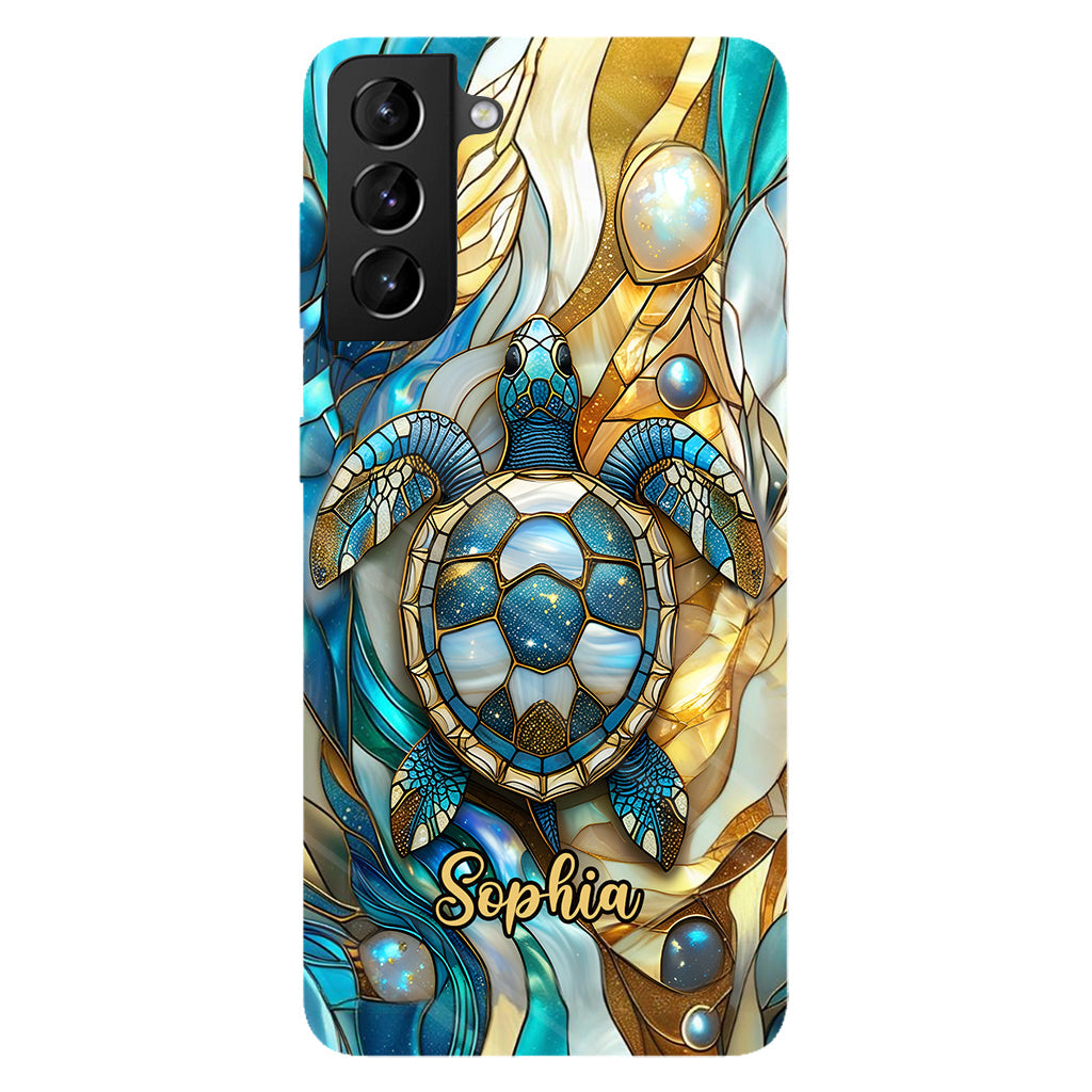 Artistic Turtle - Personalized Turtle Full Print Phone Case