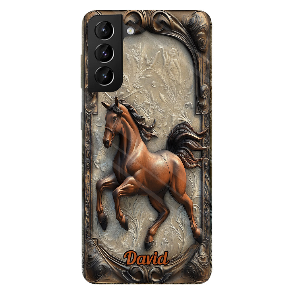 Liebe zum Pferd – Personalisierte Handyhülle mit Pferdemotiv