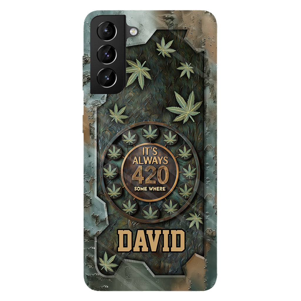 It's Always 420 - Personalized Weed Full Print Phone Case