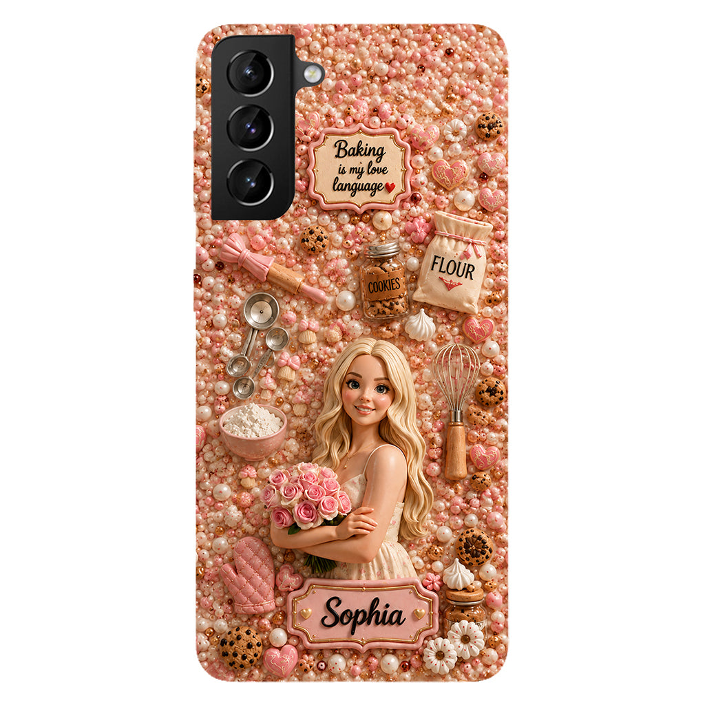 Baking Is My Love Language - Personalized Baking Full Print Phone Case